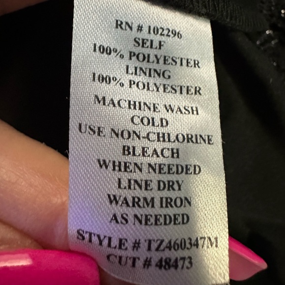 Connected Apparel Dress Midi Dress Black Small - Picture 9 of 9